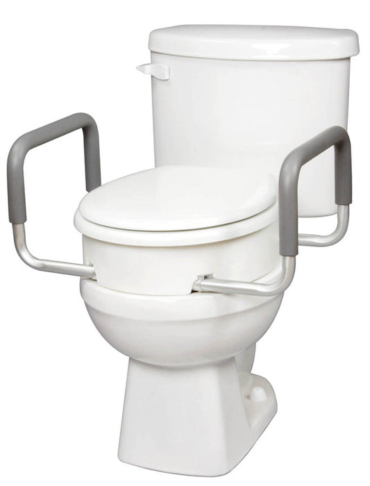 Élévateur de siège de toilette Carex avec poignées - Standard