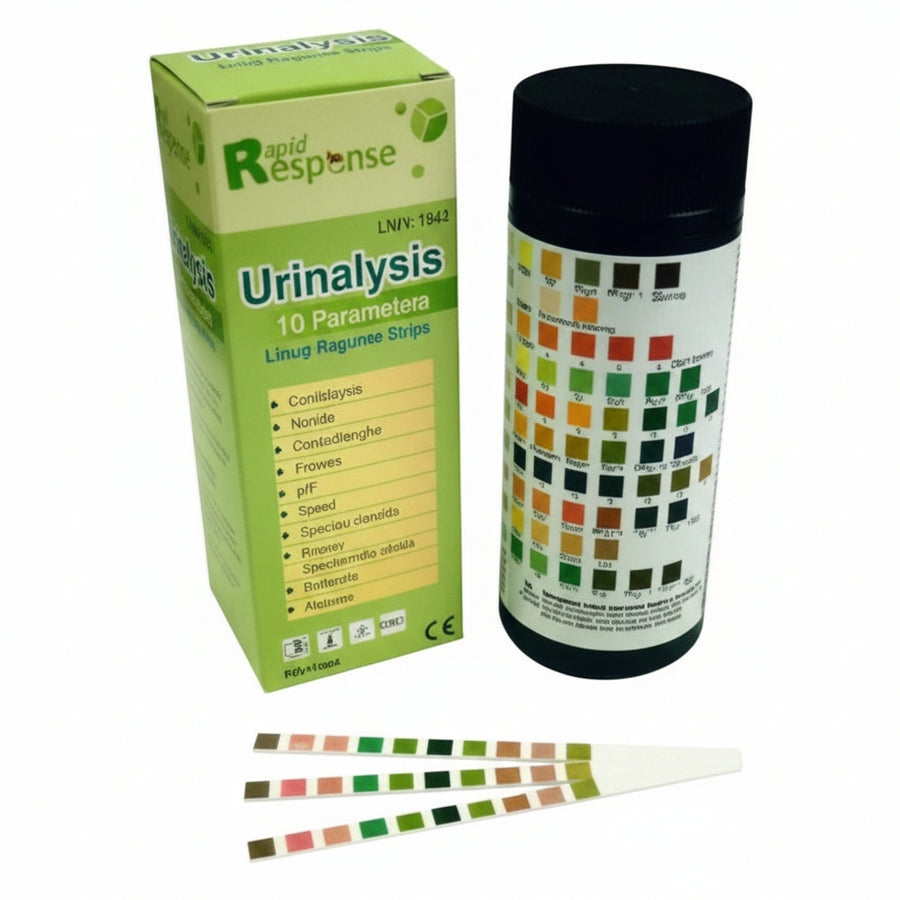 Urinalysis Reagent Strips – 10 Parameter Urine Test Strips (100 Pack)