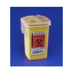 Sharps Container Phlebotomy Yellow 1L Tyco - 8906- 6 per ORDER