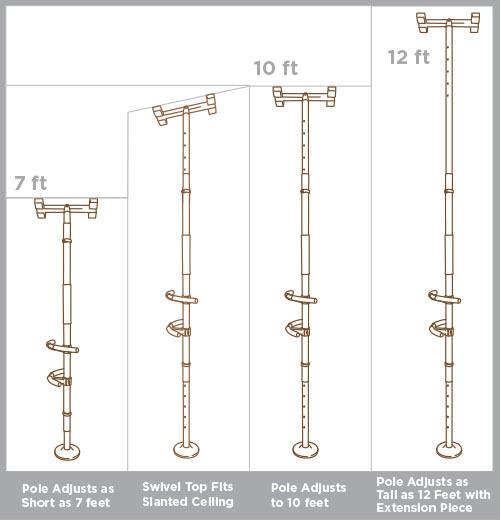 Signature Life Sure Stand Security Pole - #7620-GR