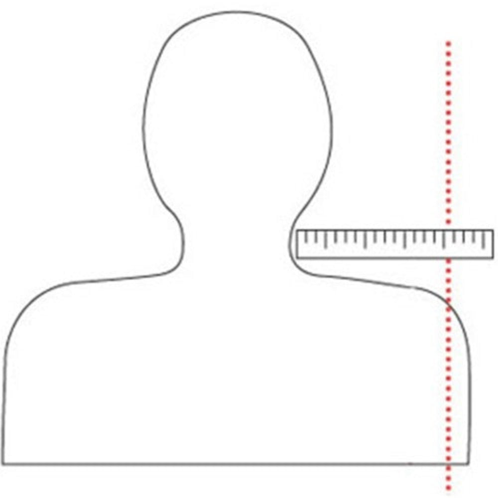 An anatomical infographic for the travel-sized Therapeutica pillow, illustrating how the contoured foam promotes correct spinal alignment and reduces snoring while sleeping on your back.