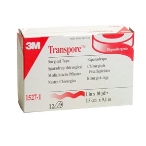 Transpore Tape 3M- 1527 1" 12-box (2 boxes-case)