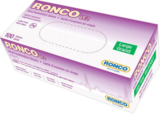 Gant d'examen en vinyle RONCO VE2 (1000/boîte)