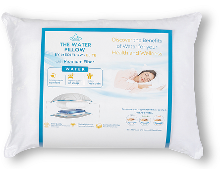 The Water Pillow by Mediflow - Elite Premium Fiber