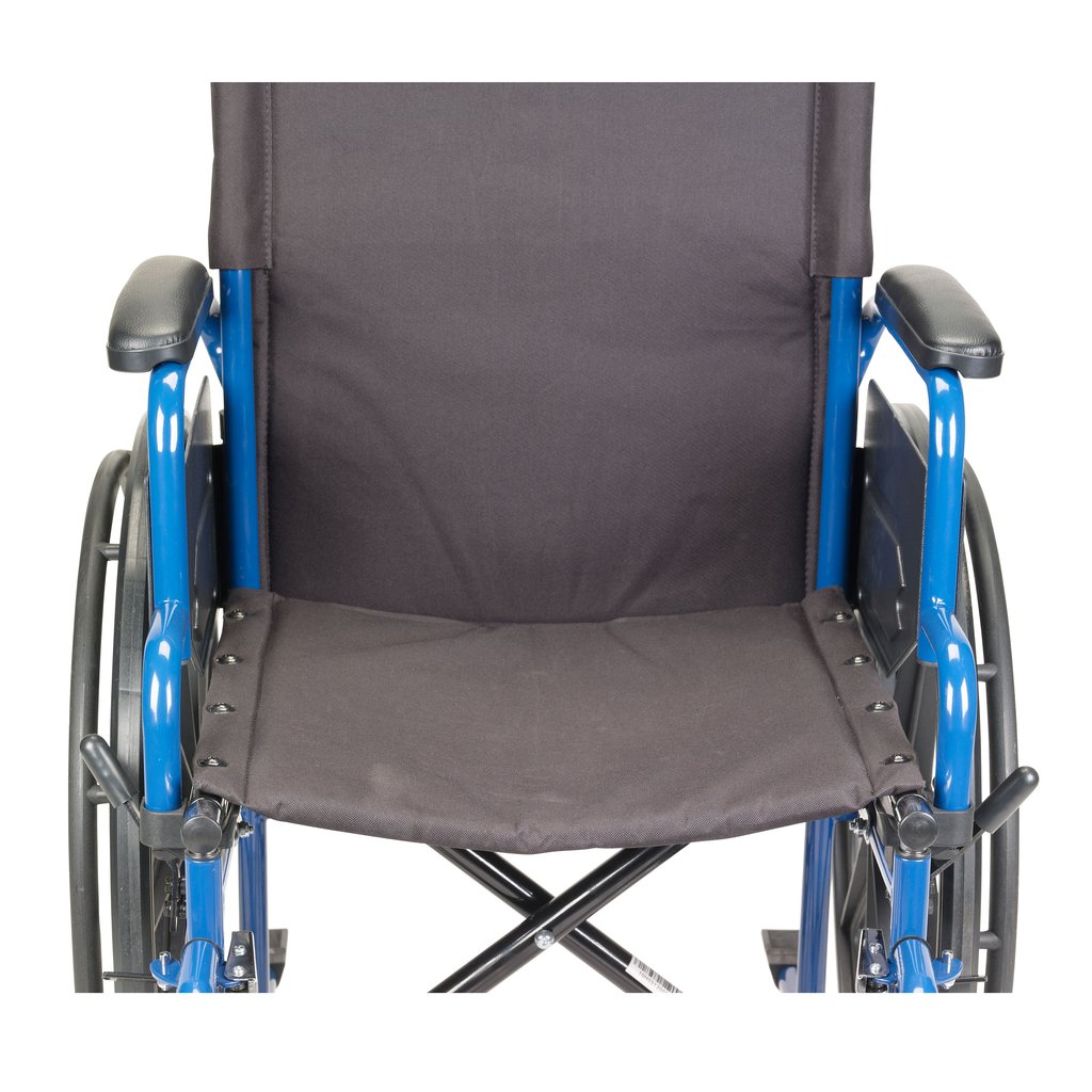 Blue Streak Wheelchair with Flip Back Desk Arms, Swing Away Footrests